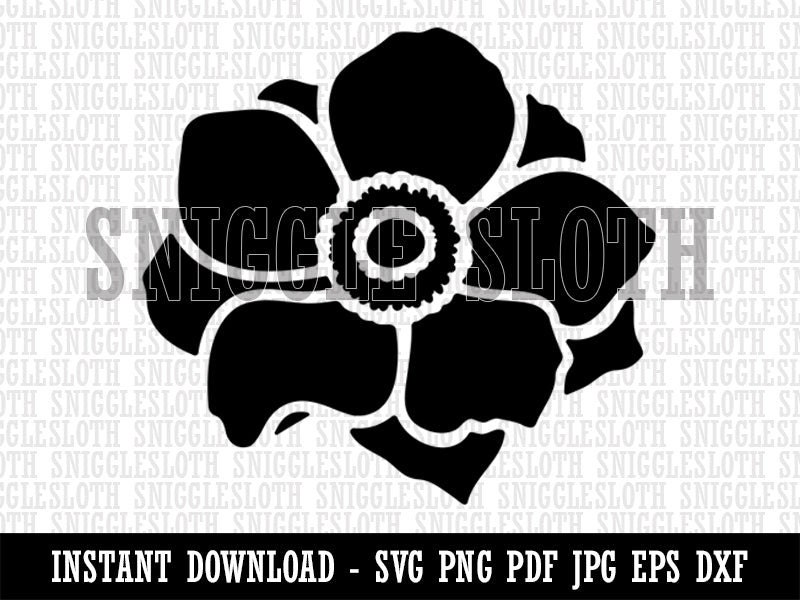 Anemone Flower Clipart Instant Digital Download SVG EPS PNG | Etsy