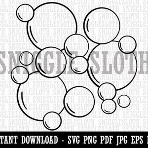 Bunch of Bubbles Clipart Instant Digital Download SVG EPS PNG - Etsy