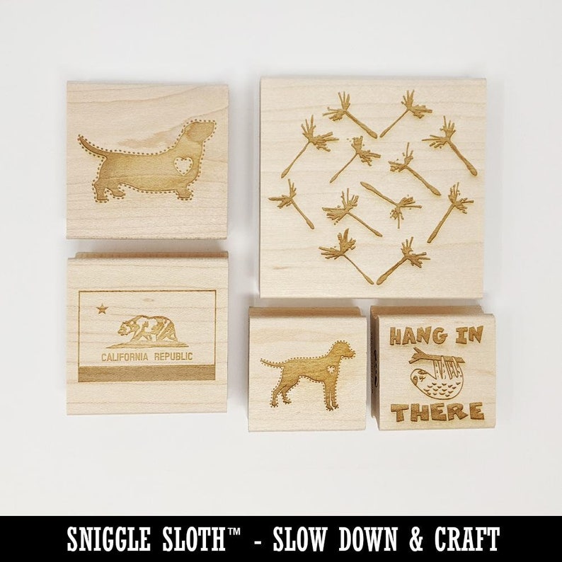 Date Fill-In with Days of the Week Tracker Daily Calendar Square Rubber Stamp for Stamping Crafting