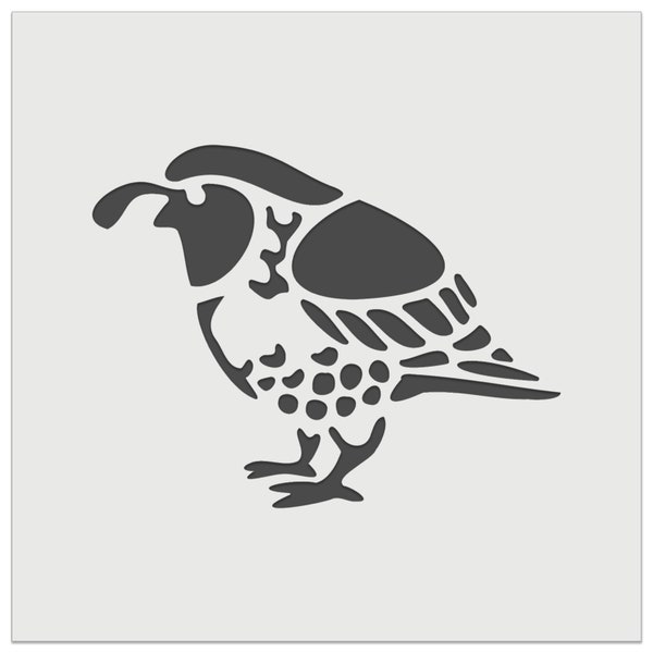 Southwestern Style Tribal Quail Bird Wall Cookie DIY Craft Reusable Stencil