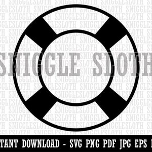 Nautical Lifesaver Clipart Instant Digital Download SVG EPS - Etsy