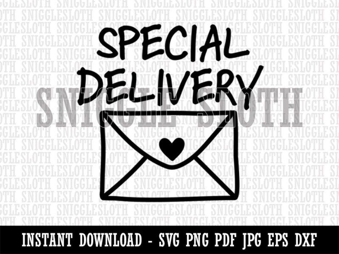 Special Delivery Envelope Clipart Instant Digital Download SVG EPS PNG