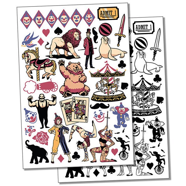 Carnival Temporary Tattoo Etsy