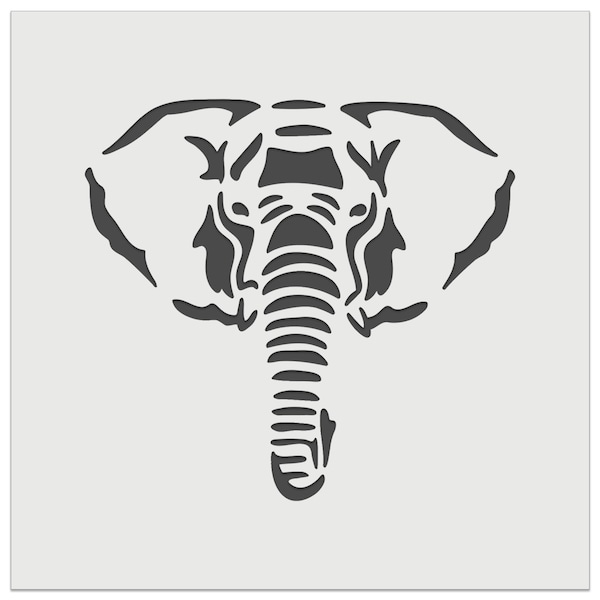 Elephant Face Wall Cookie DIY Craft Reusable Stencil