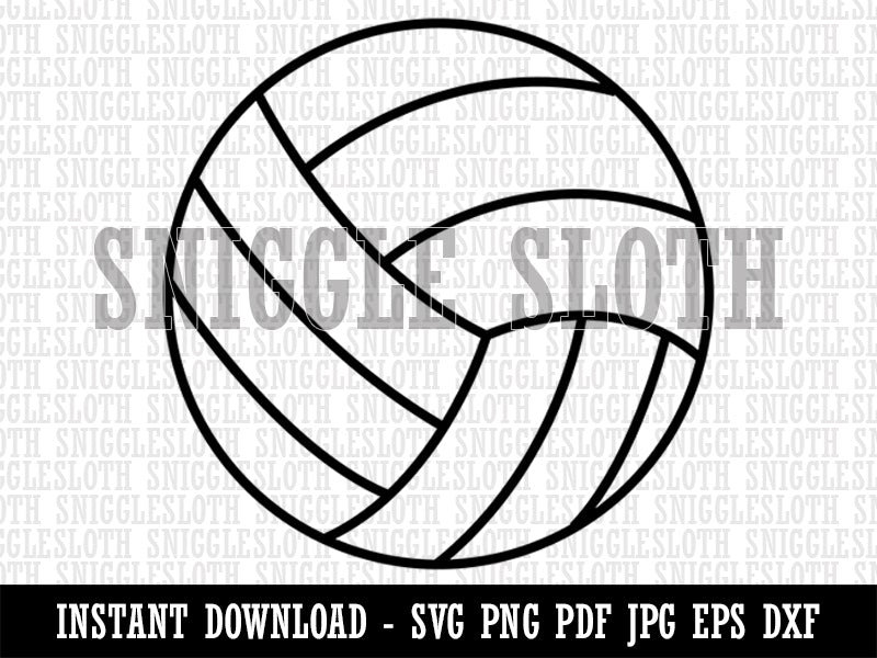 Volleyball Sport Clipart Instant Digital Download SVG EPS PNG - Etsy