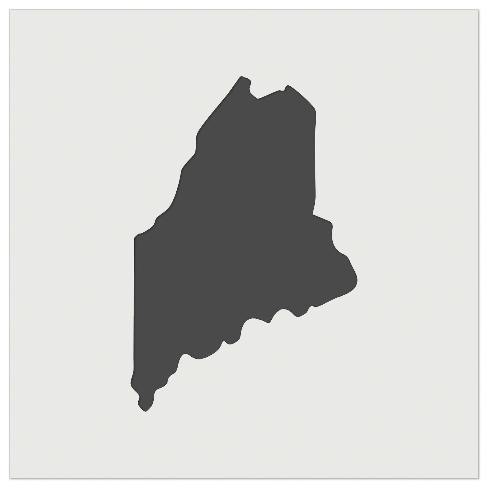 Maine State Silhouette Wall Cookie DIY Craft Reusable Stencil | Etsy