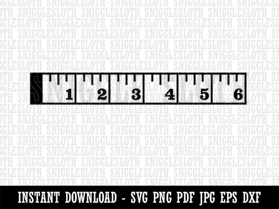 Measuring Tape Sewing inches Not to Scale Clipart Digital Download SVG EPS  PNG Pdf Ai Dxf Jpg Cut Files Commercial Use 