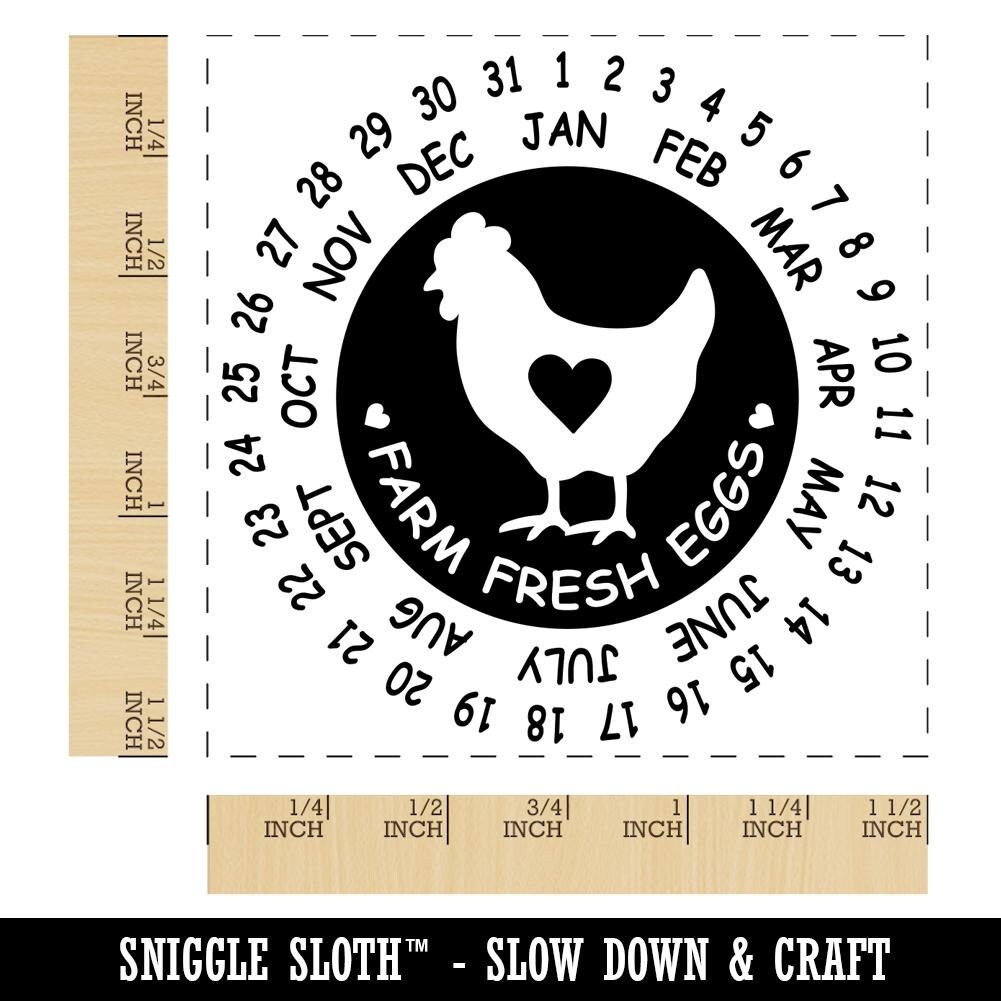 Custom Egg Carton Stamp, Egg Carton Date Stamp, Egg Date Stamp