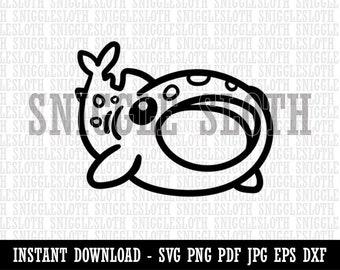 Cute Kawaii Printable Whale Sharks Clipart / Commercial Use/ - Etsy