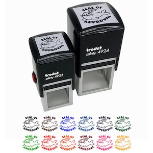 Seal of Approval I Approve Funny Self-Inking Rubber Stamp Ink Stamper