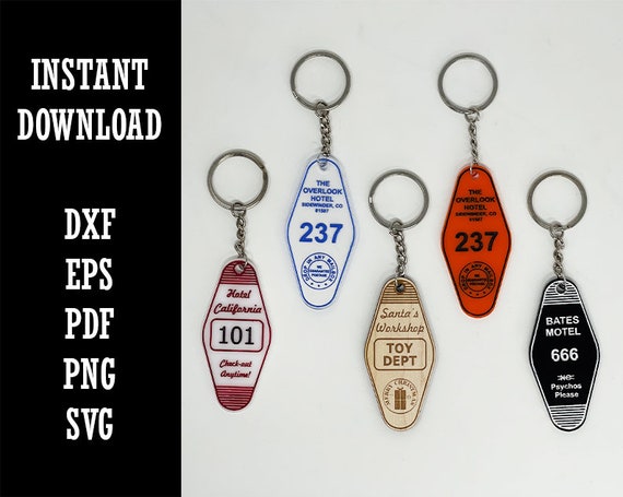 Retro shop vintage keychains