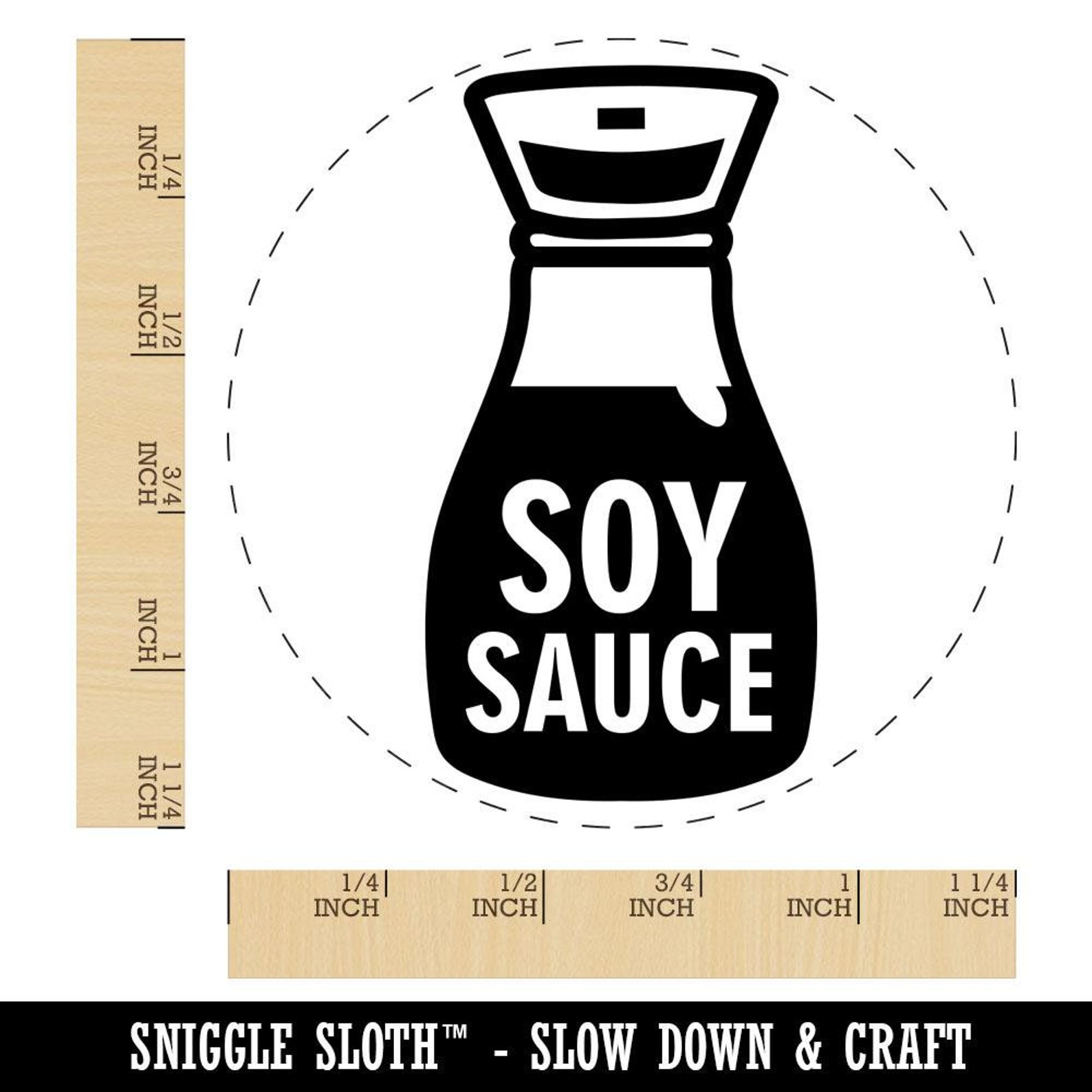 Soy Sauce Bottle Rubber Stamp for Stamping Crafting Planners Etsy UK