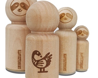 Sankofa African Adinkra Bird Symbol Reflection Rubber Stamp for Stamping Crafting Planners