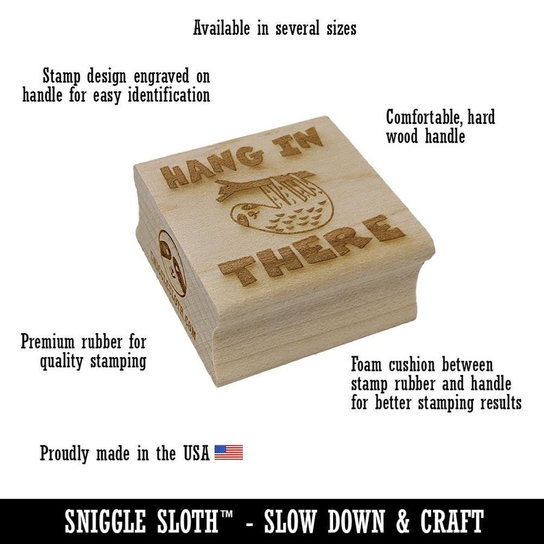 Yes We/'re Open Sign Square Rubber Stamp for Stamping Crafting