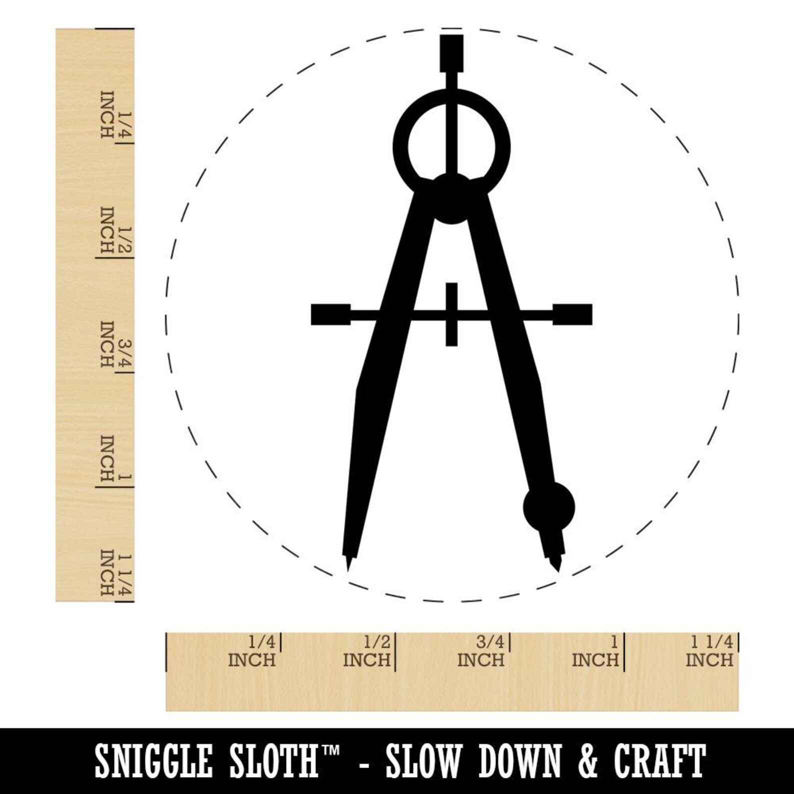 Drafting Geometric Compass Mechanical Engineer Rubber Stamp Etsy