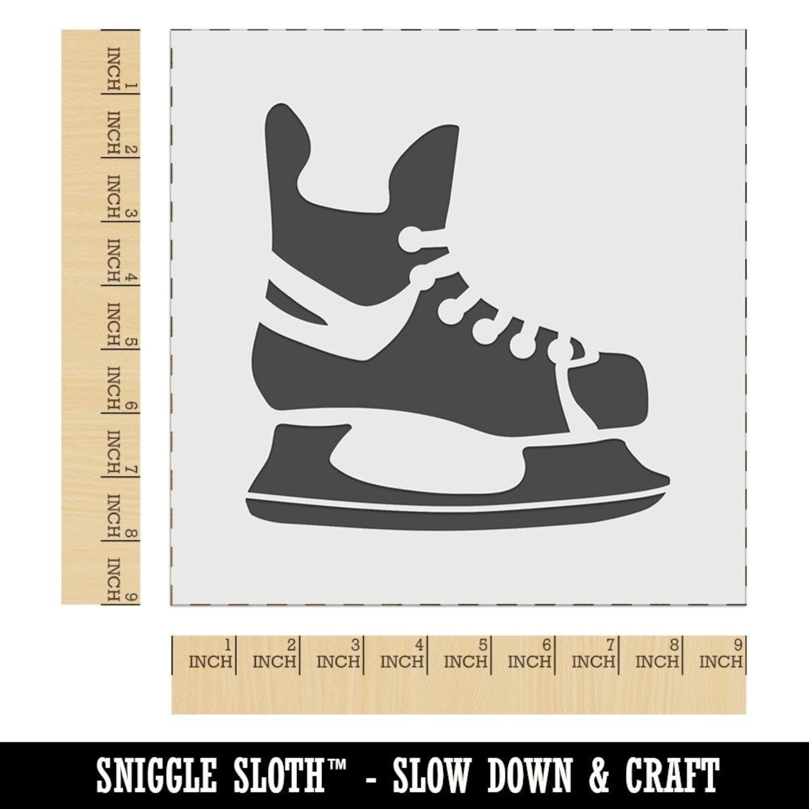 Hockey Ice Skates Skating Blades Wall Cookie DIY Craft | Etsy