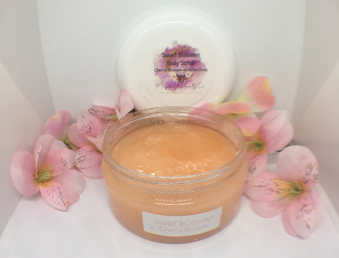 Sweet Blossom Cherry Blossom Body Scrub Body Exfoliant Etsy