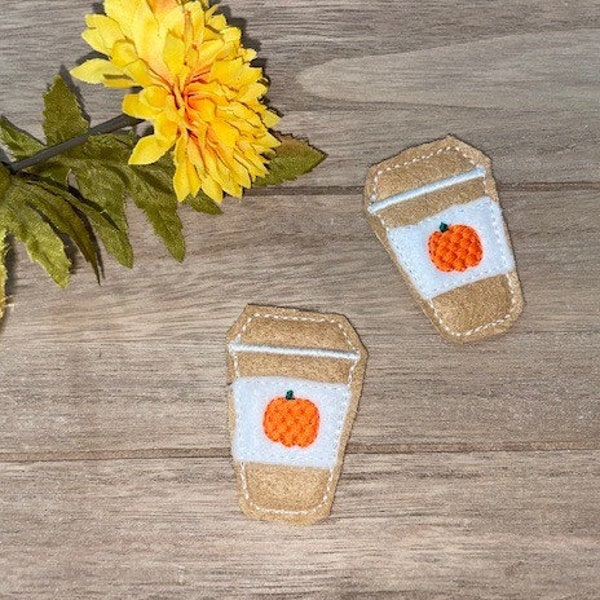 Pumpkin Feltie, Feltie for Hairbows, Feltie for Projects, Halloween Feltie, Fall Feltie, Felt Embellishment for Fall