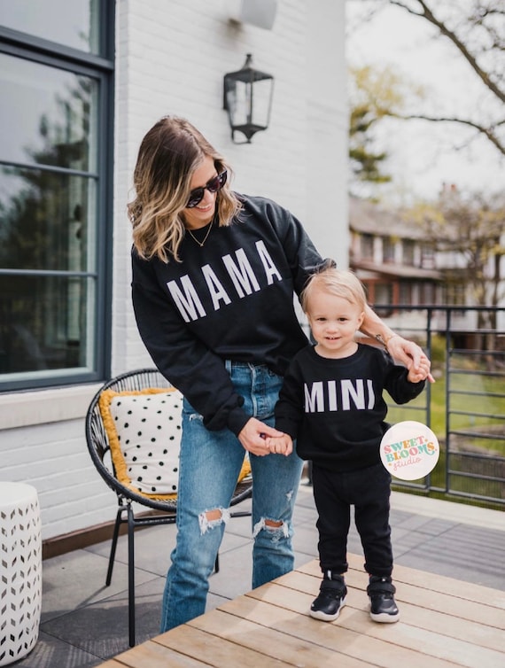 MAMA and MINI Matching Sweatshirt Set 