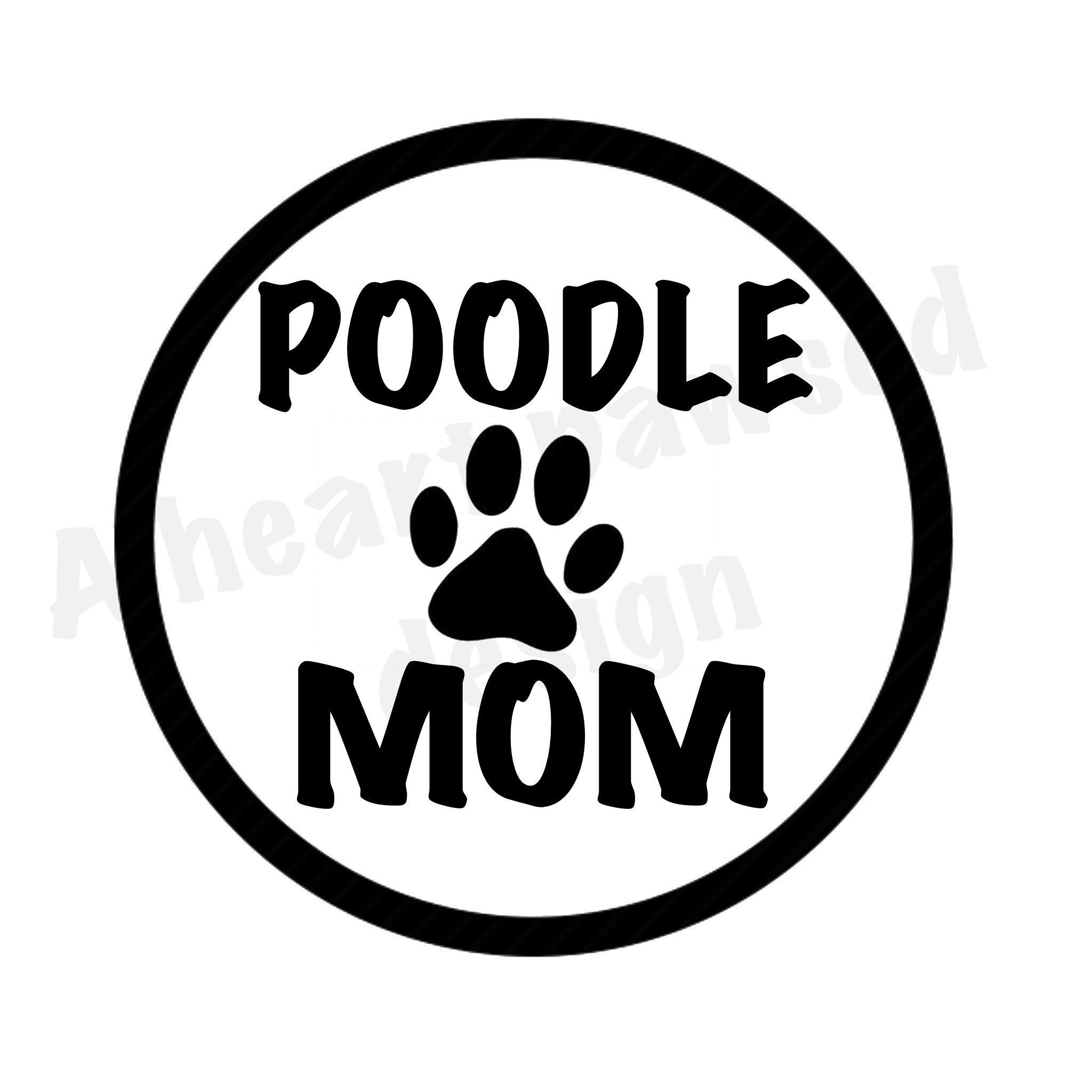 Poodle Mom SVG Cut Image - Etsy