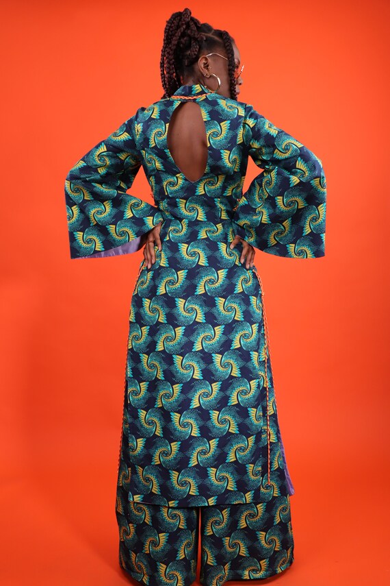 Robe en soie wax hotsell