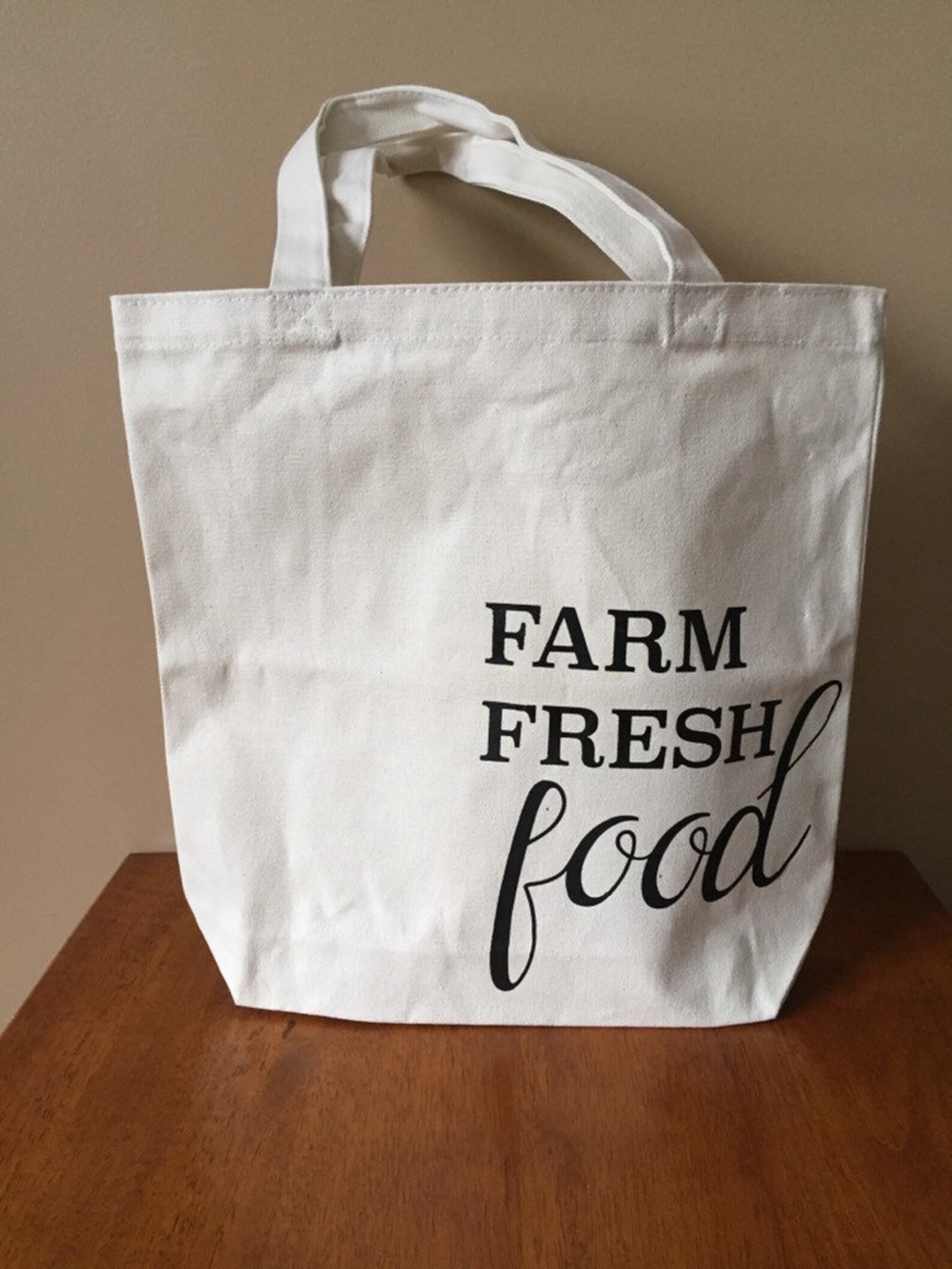 Farm Fresh Food Tote Bag Farmers Market Reusable Shopping Etsy