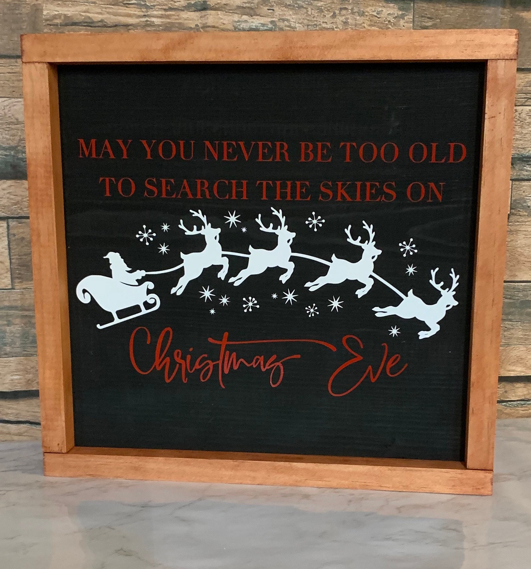 May You Never Be Too Old To Search The Skies On Christmas Eve | Etsy