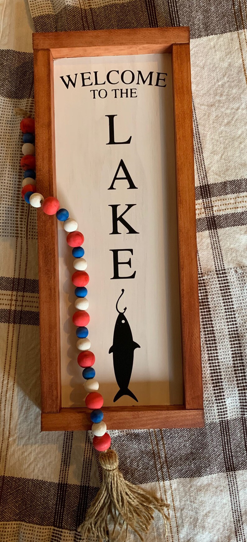 Welcome To The Lake Wall Sign Wall Decor Farmhouse Decor | Etsy