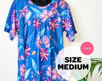 MEDIUM Girls&#39; Island Dress - Micronesian Dress - Marshallese Dress - Hawaiian Dress