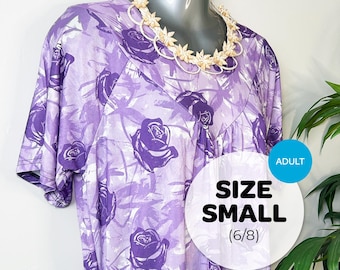 Women&#39;s Mumu - SIZE SMALL (6/8) - Zipper Pocket - Micronesian Dress - Marshallese Dress - Hawaiian Dress