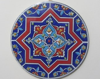 Ceramic Hotplate (CR-9), Ceramic Trivet, Ceramic Tile Coaster, Pot Trivet, Kitchen Trivet, Table Trivet, Hot Pad, Wall Decor