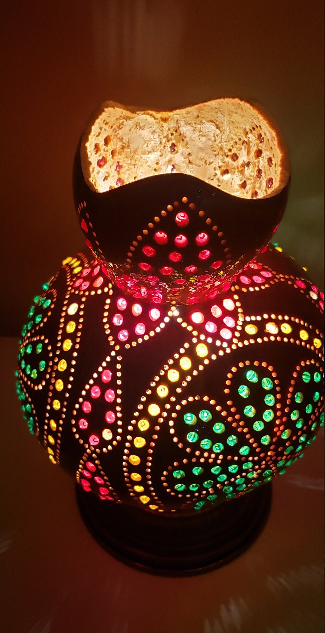 Three Petal Head Gourd Light gourd Lantern gourd Lamp Shade Etsy