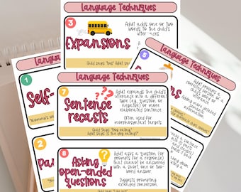 language techniques, Early intervention, speech therapy, SLPA, SLP notes, study guides, future slp, SLP study