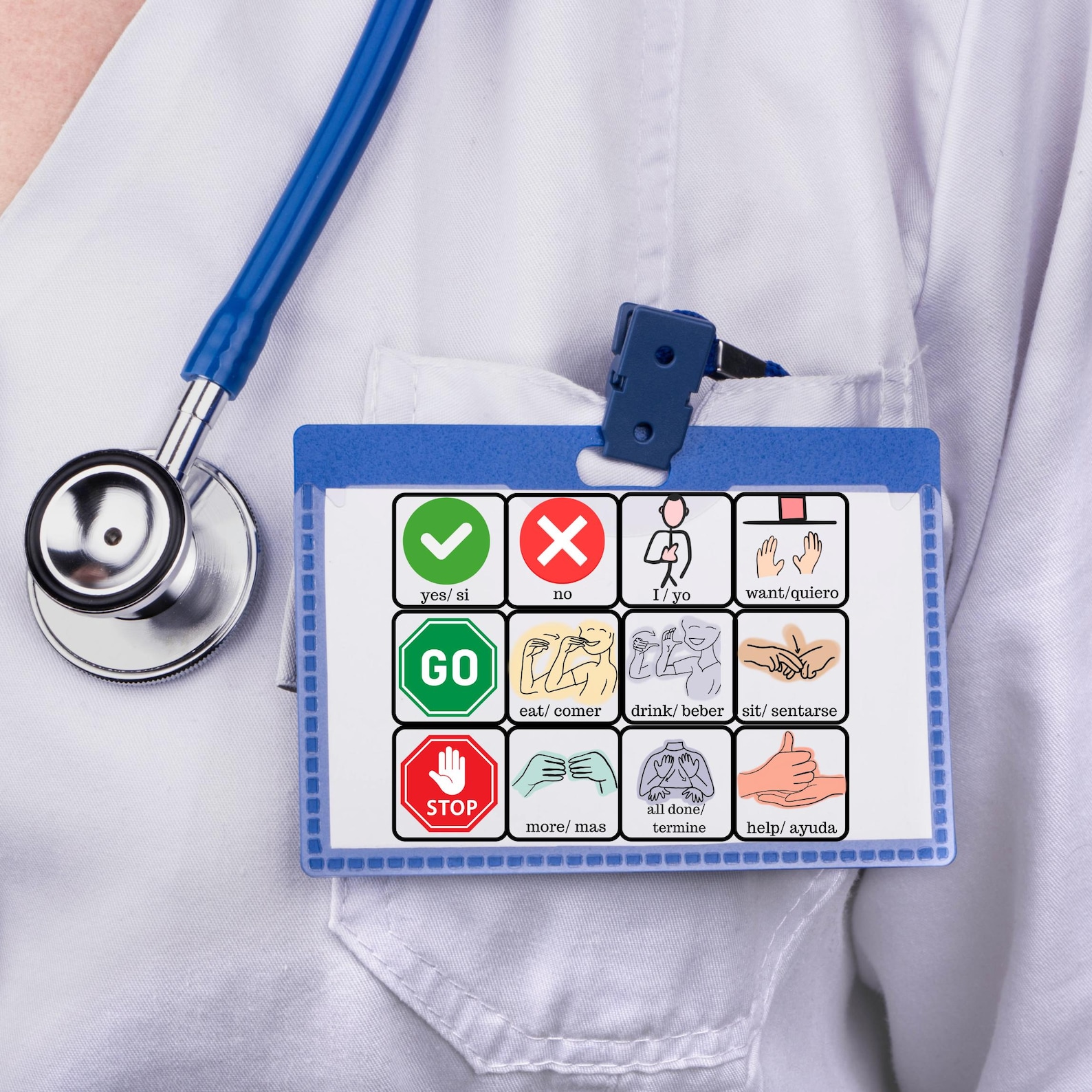 Slp Ribbons SLP Badge AAC, Core Board, Speech Therapy, Sign Language, Speech ...