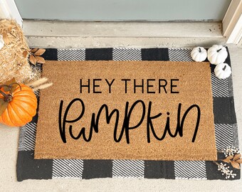 Pumpkin Doormat, Fall Doormat, Autumn Doormat, Halloween Doormat, Custom Doormat, Cute Doormat, Fall Decor, Door Mat, Doormat