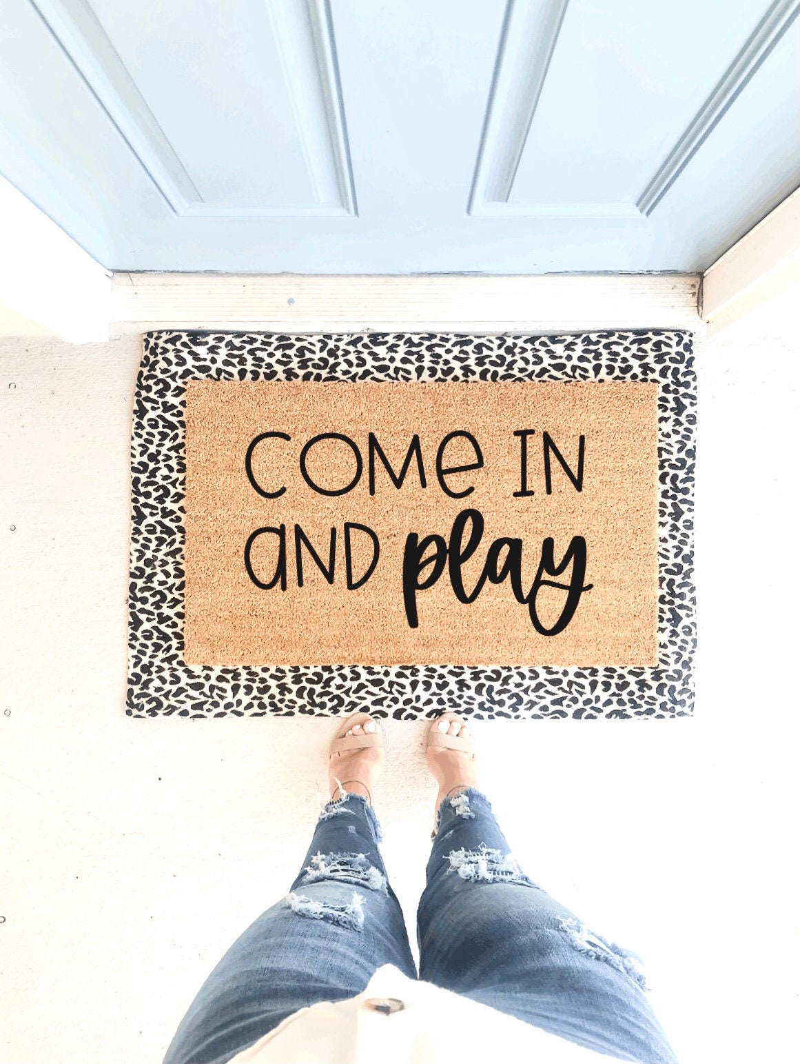 Playhouse doormat mat play house kids kid Etsy