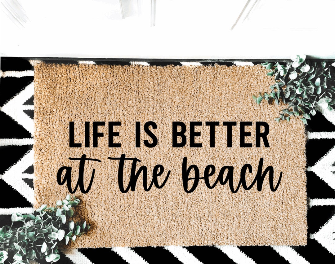 Beach Doormat Vacation Home Doormat Beach House Doormat Etsy
