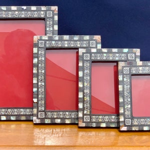 Mother of Pearl Inlaid Frames. Egypt. Handcrafted.