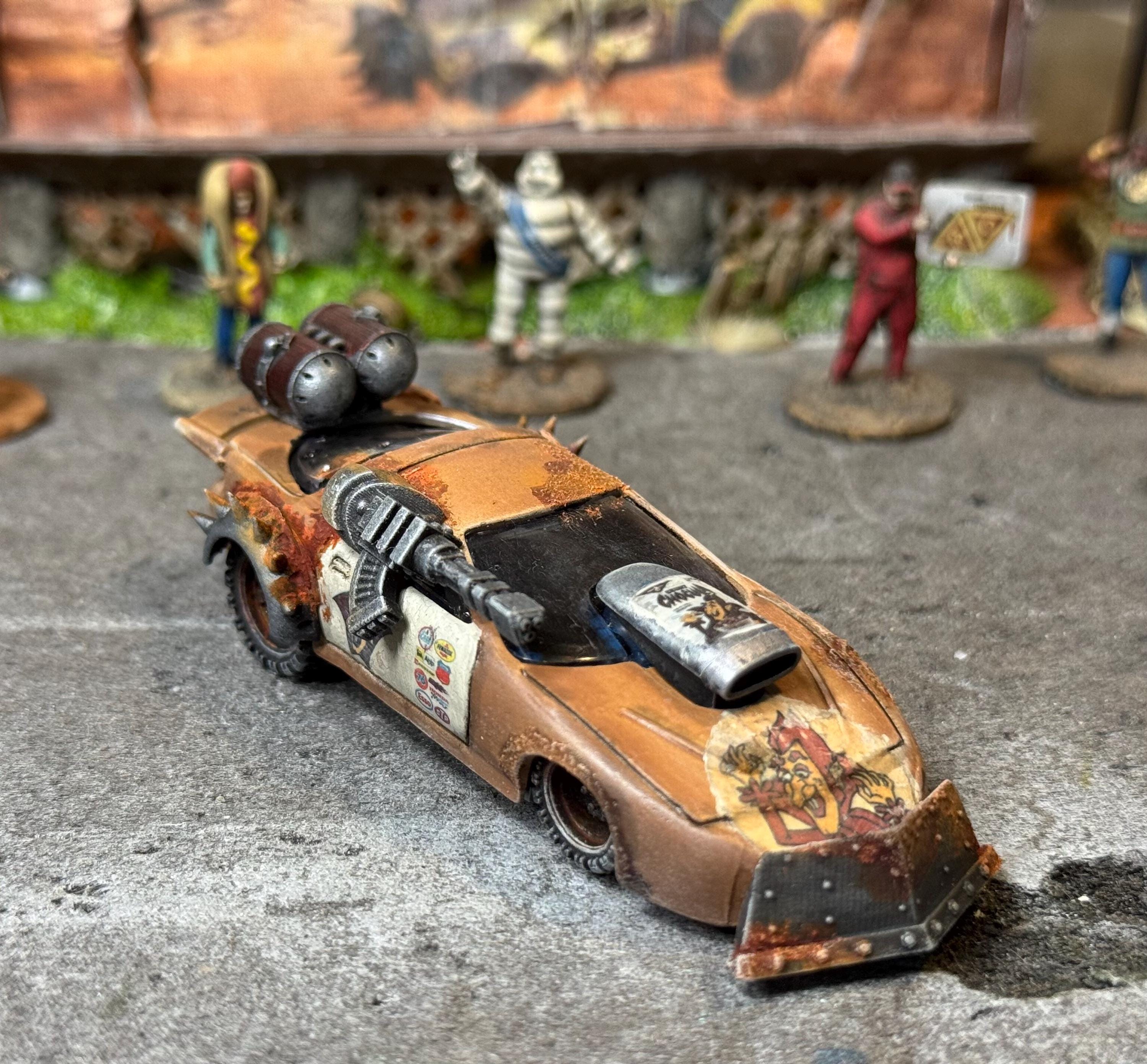 Sweet Chocolatey Speedster - Pro Stock Firebird - Gaslands - Car Wars - Autokill! - Dark Future - Blooded, Armed & Table Ready!