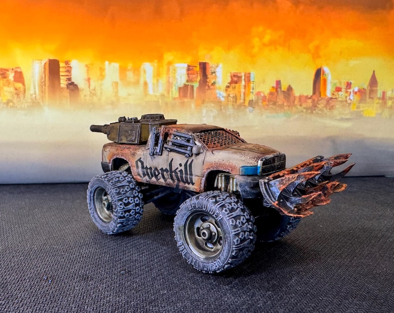 Overkill – Custom Gaslands Monster Truck | Jada Toys Lifted 4x4 | Tank ...