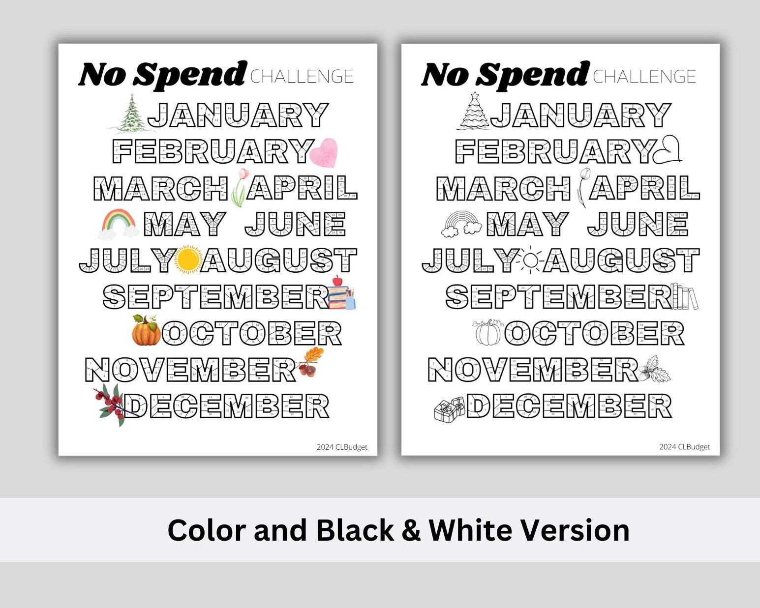 2025 NO SPEND CHALLENGE, No Spend Year, No Spend Month, Goal Tracker, Savings Challenge Printable, Savings Tracker, Coloring in Days - Etsy 2025-no-spend-challenge-no-spend-year-no-spend-month-goal-tracker-savings-challenge-printable-savings-tracker-coloring-in-days-etsy