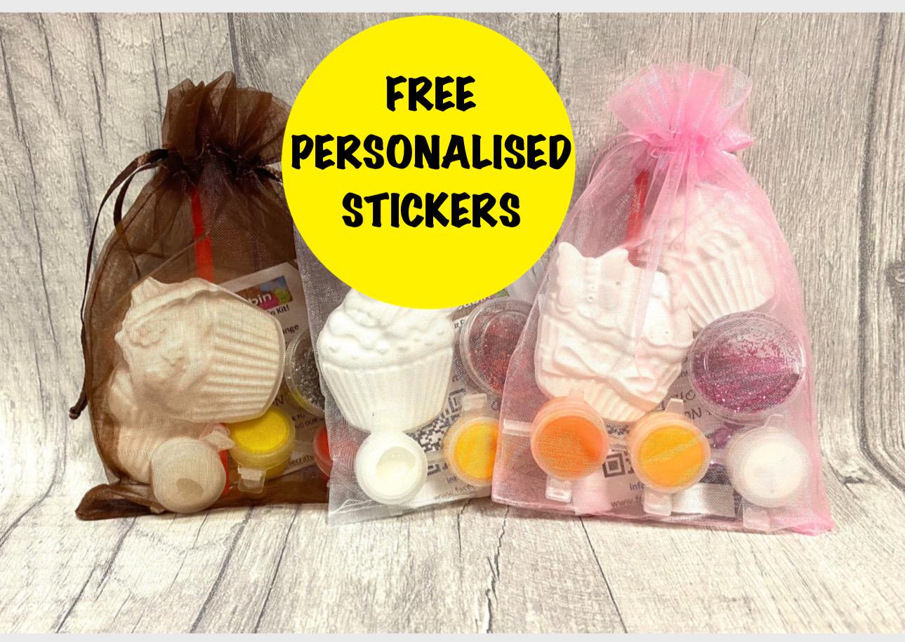 32 Easy Magnet Crafts for Kids 12 Cupcake Party Bag in Organza Gift Bag-Cute Cupcake Magnets Craft…