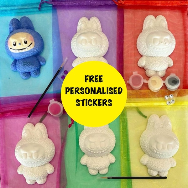 Bubu Craft Kit in Organza Gift Bag-Paint Craft Set-Character Party Bag Favour/Fillers-Craft Party Idea