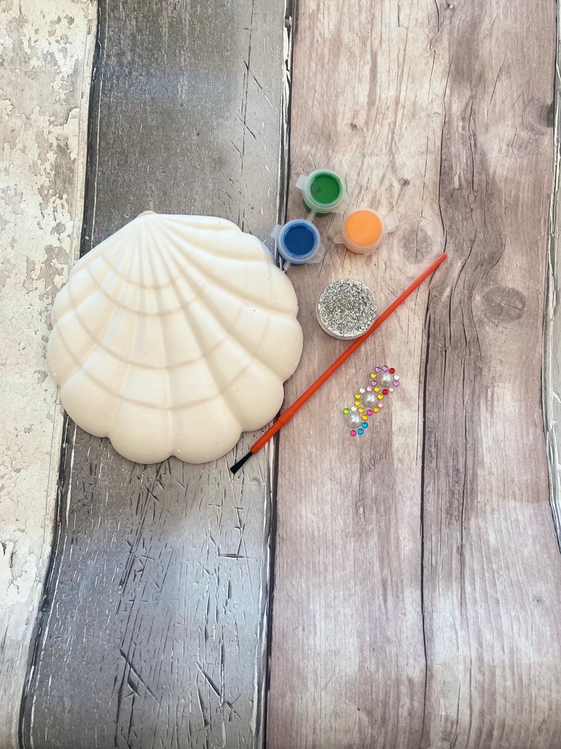 Seashell Craft Kit-Seashell Wall Hanger Craft Kit From 1.99 | Etsy