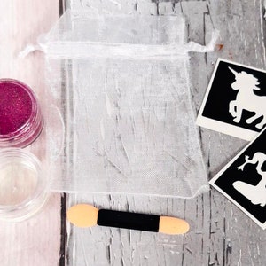 Glitter Tattoo Kit-Party Bag Favours-Pamper Party Bag-Birthday Party Gift-Stocking fillers- Birthday activity