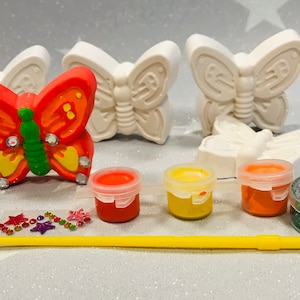 Schmetterling Bastelset-Prinzessin Fee Party-Bastelset-Party Tasche Gunst/Filler-Craft Party Idee-Kinder-Aktivität-Set-Natur Paint Kit