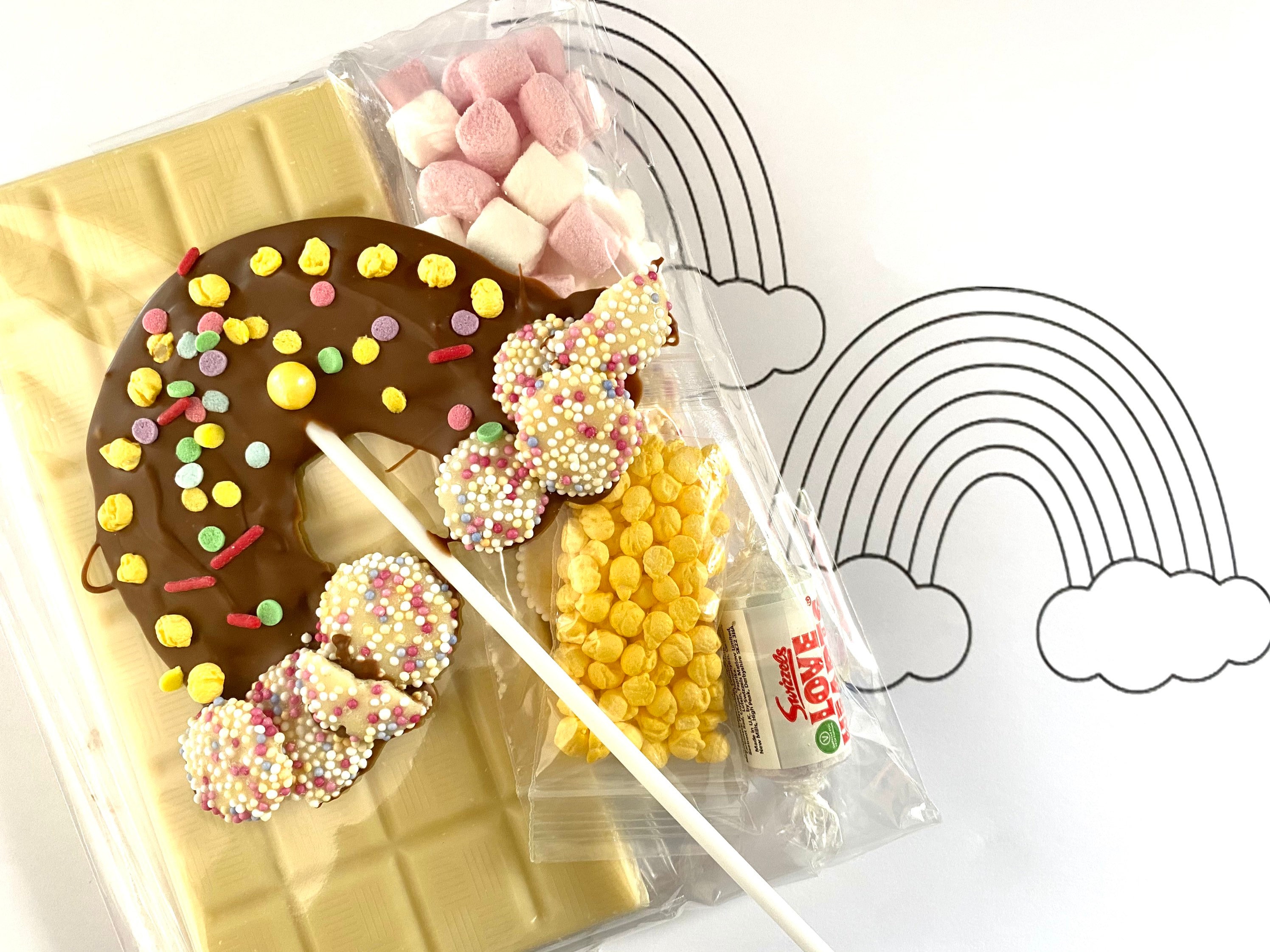 Rainbow Chocolate Lolly Making Kitmake Own Lollykids Etsy UK