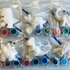 Dinosaur Party Bag-Dinosaur Craft Kit-Paint Set-Unique Party Bag Favour/Fillers -Craft Party Idea-Children&#39;s Activity Set-Boys Party Bag