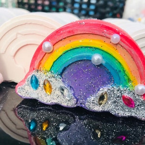 Rainbow Craft Kit-Party Craft Kit-Foam Clay-Paint Set-Party Bag Favor/Rellenos - Craft Party Idea-Niños&#39;s Activity Set-Lockdown Gift