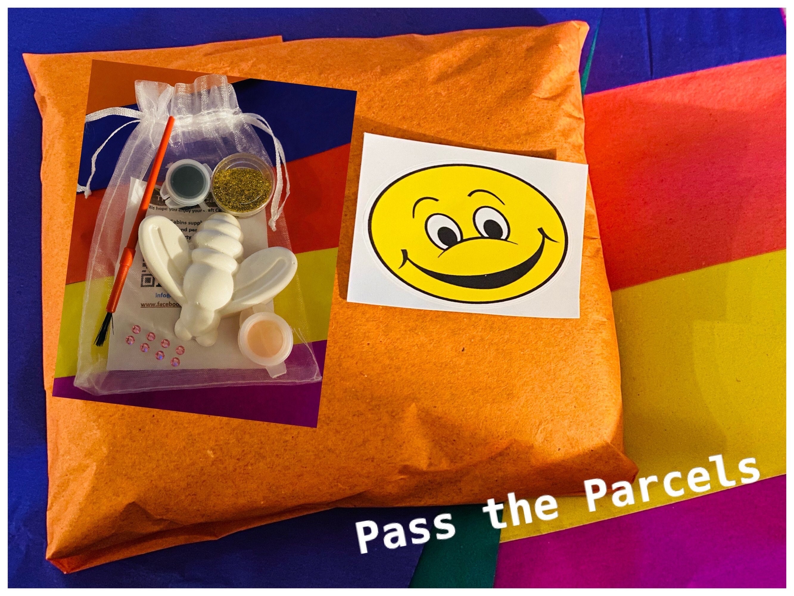 Pass the Parcel-Kid Party Prize-Party Bags Craft Kit-Party…